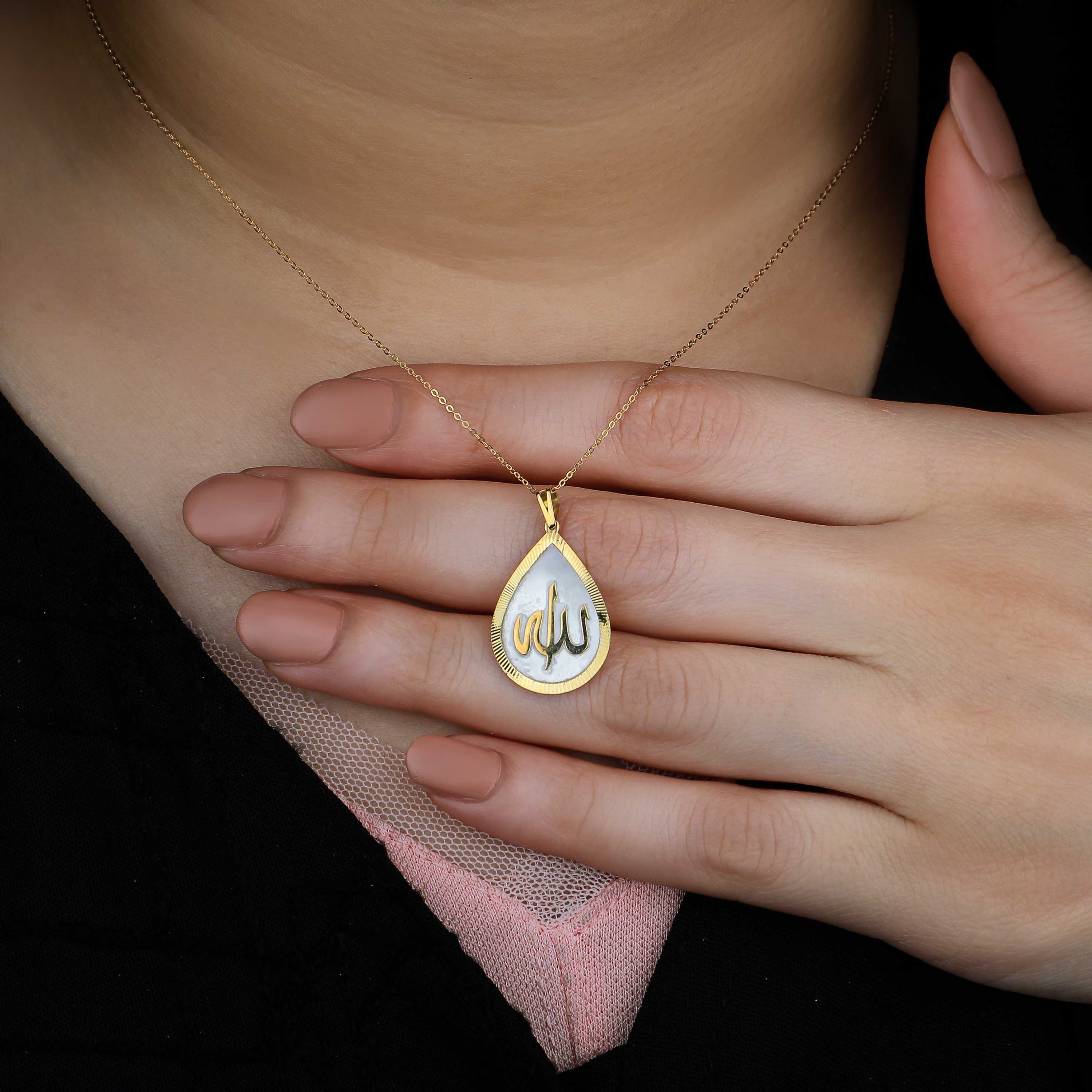 18 karat gold choker, made in Turkey - (H-0846)